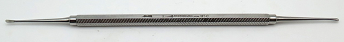 ITEM #HT-C: Back by popular demand! We've re-manufactured & stocked this classic Pentooling pick. It is a double sided spoon for removing the balls from a smaller hard rubber pellet reatiner. It has .061" wide spoon at both ends. The HT-C is especially useful when removing Vacumatic diaphragm balls during restoration. It is a favorite tool of Mike Kennedey. 